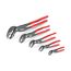 Angle Nose Push Button Adjustable Pliers Set, 5-Piece (5", 7", 10", 12", 16")