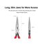 7" Smooth Jaw Long Nose Pliers