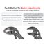 Pliers Set, 2-Piece (Pliers Wrench, Angle Nose Push Button Adjustable)
