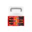 Insulated Pliers Set w/ Mini Stacking Tool Box, 3-Piece (Combination, Long Nose, Diagonal Cutting)