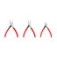 Mini Pliers Set, 3-Piece (Long Nose, Flat Nose, Cutting)