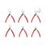Mini Pliers Set, 6-Piece (Needle Nose, Long Nose, Flat Nose, Cutting)