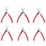 Mini Pliers Set, 6-Piece (Needle Nose, Long Nose, Flat Nose, Cutting)