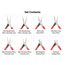 Mini Pliers Set with Pouch, 8-Piece (Needle Nose, Long Nose, Flat Nose, Cutting)