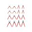 5", 7", & 9" Internal and External Retaining Ring Pliers Set, 16 Pieces (0.037", 0.047", 0.070", 0.090" Tips)