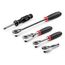 1/4" Drive Quick-Release Comfort Grip Ratchet and Spinner Handle Set (5-Piece)
