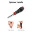 1/4" Drive Quick-Release Comfort Grip Ratchet and Spinner Handle Set (5-Piece)