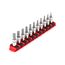 1/4 in Drive Hex Bit Socket Set with Rail, 11-Piece (2-8mm)