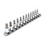 3/8" Drive Tamper-Resistant Torx Bit Socket Set with Rail, 12-Piece (TR10-TR60)