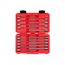 3/8" Drive Long Ball End Hex Bit Socket Set with Case, 19 Pieces (1/8" - 3/8", 3 - 10 mm)