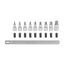 1/2" Drive Torx Bit Socket Set with Rail, 9-Piece (T30-T80)