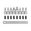 1/2" Drive Phillips/Slotted Bit Socket Set with Rail, 8-Piece (#2-#4, 1/4-5/8")