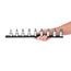 1/2" Drive Hex Bit Socket Set with Rail, 9-Piece (1/4-3/4")