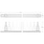 1/2" Drive Hex Bit Socket Set with Rail, 9-Piece (1/4-3/4")
