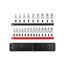 1/2" Drive Hex Bit Socket Set with Rails and Tray, 23-Piece (1/4-3/4", 6-19 mm)