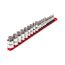 1/4", 3/8", 1/2" Drive Hex Bit Socket Set w/ Rail, 22-Piece (2 - 19mm)