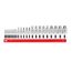 1/4", 3/8", 1/2" Drive Hex Bit Socket Set w/ Rail, 22-Piece (2 - 19mm)