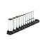 1/4" Drive Deep 6-Point Socket Set with Rail, 11-Piece (5/32-9/16")