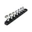 1/4" Drive Universal Joint Socket Set with Rail, 7-Piece (1/4-9/16")