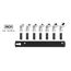 1/4" Drive Universal Joint Socket Set with Rail, 7-Piece (1/4-9/16")