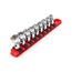 1/4" Drive Universal Joint Socket Set with Rail, 9-Piece (6-14mm)