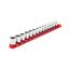 1/4" Drive 6-Point Socket Set with Rail, 14-Piece (4-15mm)