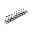 1/4" Drive External Star Socket Set with Rail, 8 Pieces (E4 - E12)