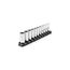 1/4" Drive Semi-Deep 6-Point Socket Set w/ Rail, 11-Piece (5/32"- 9/16")