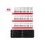 1/4" Drive Shallow, Semi-Deep, and Deep 12-Point Socket Set w/ Rails and Trays, 42-Piece (4 - 15mm)