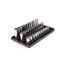 1/4" Drive Shallow, Semi-Deep, and Deep 12-Point Socket Set w/ Rails and Trays, 33-Piece (5/32"- 9/16")