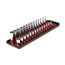 1/4" Drive 6-Point Socket Set with Rails, 28-Piece (4-15mm)
