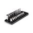 1/4" Drive 12-Point Socket Set with Rails, 22-Piece (5/32-9/16")