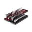 1/4" Drive 6-Point Socket Set with Rails, 50-Piece (5/32-9/16", 4-15mm)