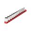 3/8" Drive 6-Point Socket Set with Rail, 12-Piece (8-19mm)