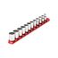 3/8" Drive 12-Point Socket Set with Rail, 12-Piece (8-19mm)