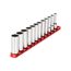 3/8" Drive Deep 12-Point Socket Set with Rail, 12-Piece (8-19mm)