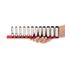 3/8" Drive Deep 12-Point Socket Set with Rail, 12-Piece (8-19mm)