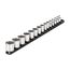 3/8" Drive 12-Point Socket Set with Rail, 15-Piece (1/4-1")