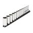 3/8" Drive Deep 6-Point Socket Set with Rail, 15-Piece (1/4-1")