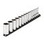 3/8" Drive Deep 12-Point Socket Set with Rail, 15-Piece (1/4-1")