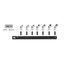 3/8" Drive Universal Joint Socket Set with Rail, 7-Piece (3/8-3/4")