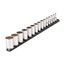 3/8" Drive Semi-Deep 12-Point Socket Set w/ Rail, 15-Piece (1/4"- 1")