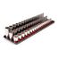 3/8" Drive Shallow, Semi-Deep, and Deep 6-Point Socket Set w/ Rails and Trays, 57-Piece (6 - 24mm)