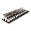 3/8" Drive Shallow, Semi-Deep, and Deep 12-Point Socket Set w/ Rails and Trays, 45-Piece (1/4"- 1")