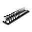 3/8" Drive 12-Point Socket Set with Rails, 30-Piece (1/4-1")