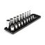 3/8" Drive 6-Point Socket Set with Rails, 18-Piece (5/16-3/4")