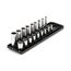 3/8" Drive 12-Point Socket Set with Rails, 18-Piece (5/16-3/4")