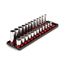3/8" Drive 12-Point Socket Set with Rails, 24-Piece (8-19mm)