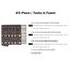 3/8" Drive Shallow, Semi-Deep, and Deep 6-Point Socket Set w/ Open Top Drawer and Rack, 45-Piece (1/4"- 1")
