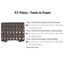 3/8" Drive Shallow, Semi-Deep, and Deep 12-Point Socket Set w/ Open Top Drawer and Rack, 57-Piece (6 - 24mm)